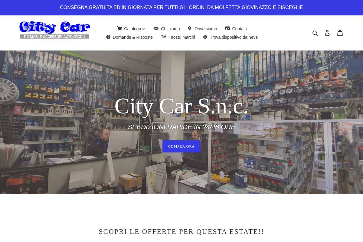 citycarstore.it homepage screenshot