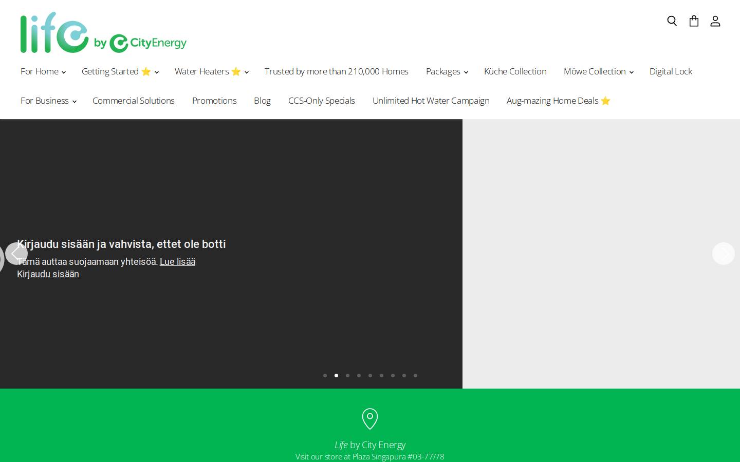 cityenergylife.com.sg homepage screenshot
