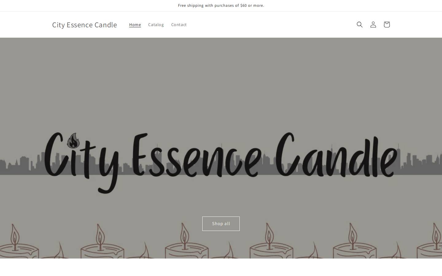 cityessencecandle.com homepage screenshot