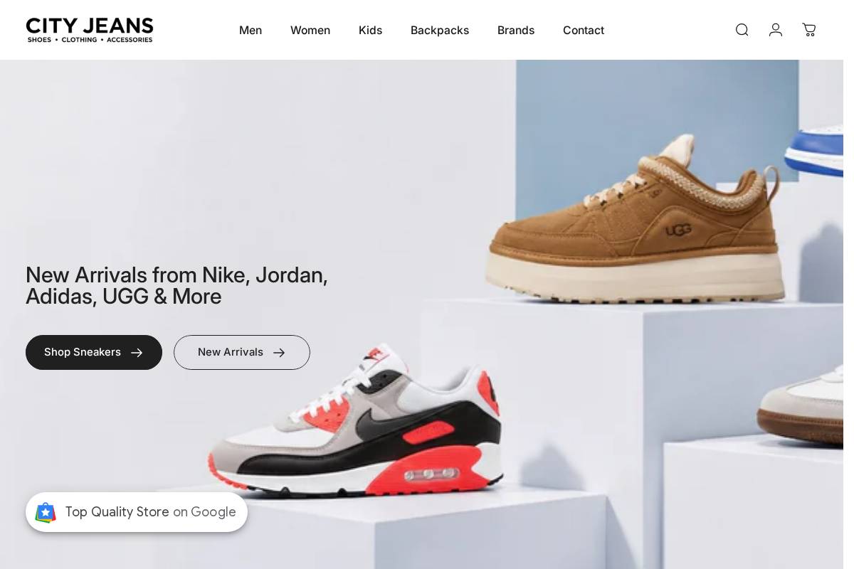 cityjeans.com homepage screenshot
