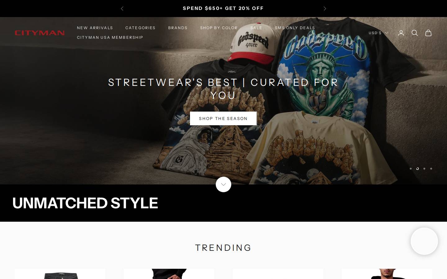 citymanusa.com homepage screenshot
