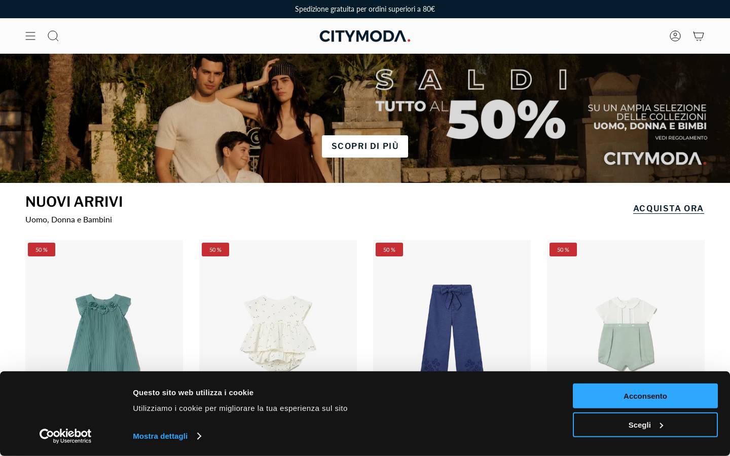 CityModa homepage screenshot