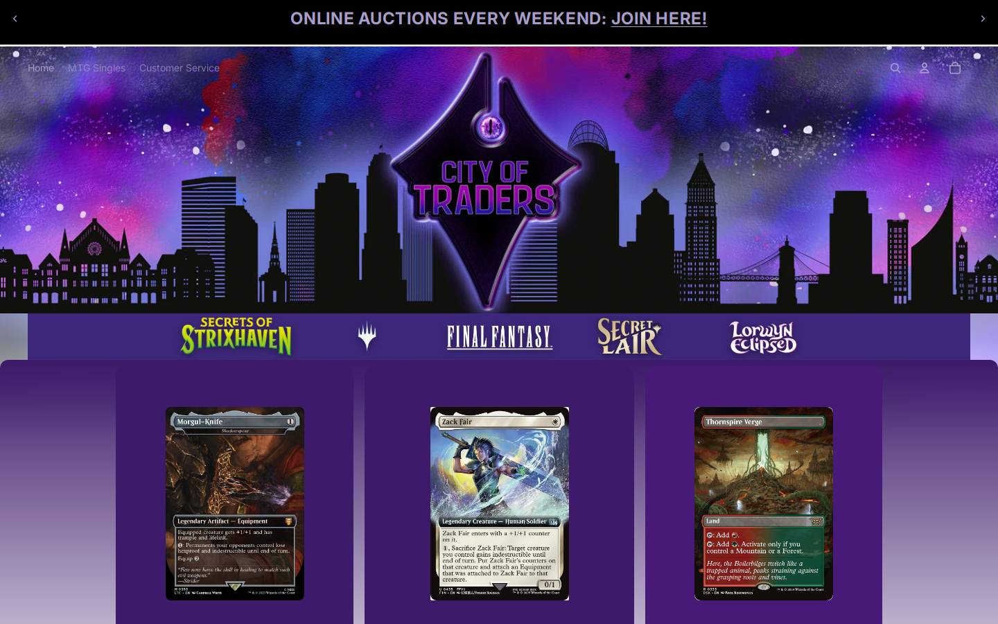 cityoftraders.shop homepage screenshot