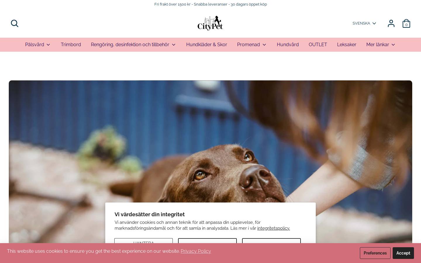 Citypet homepage screenshot