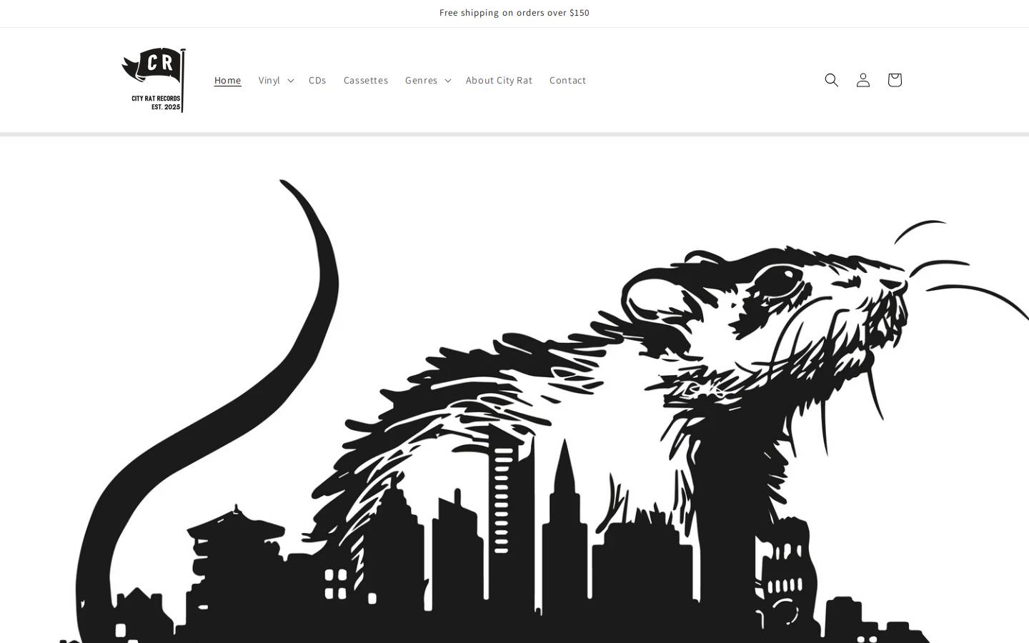 cityratrecords.com homepage screenshot
