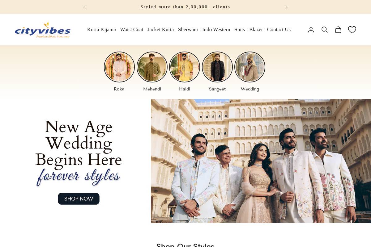 Cityvibes homepage screenshot