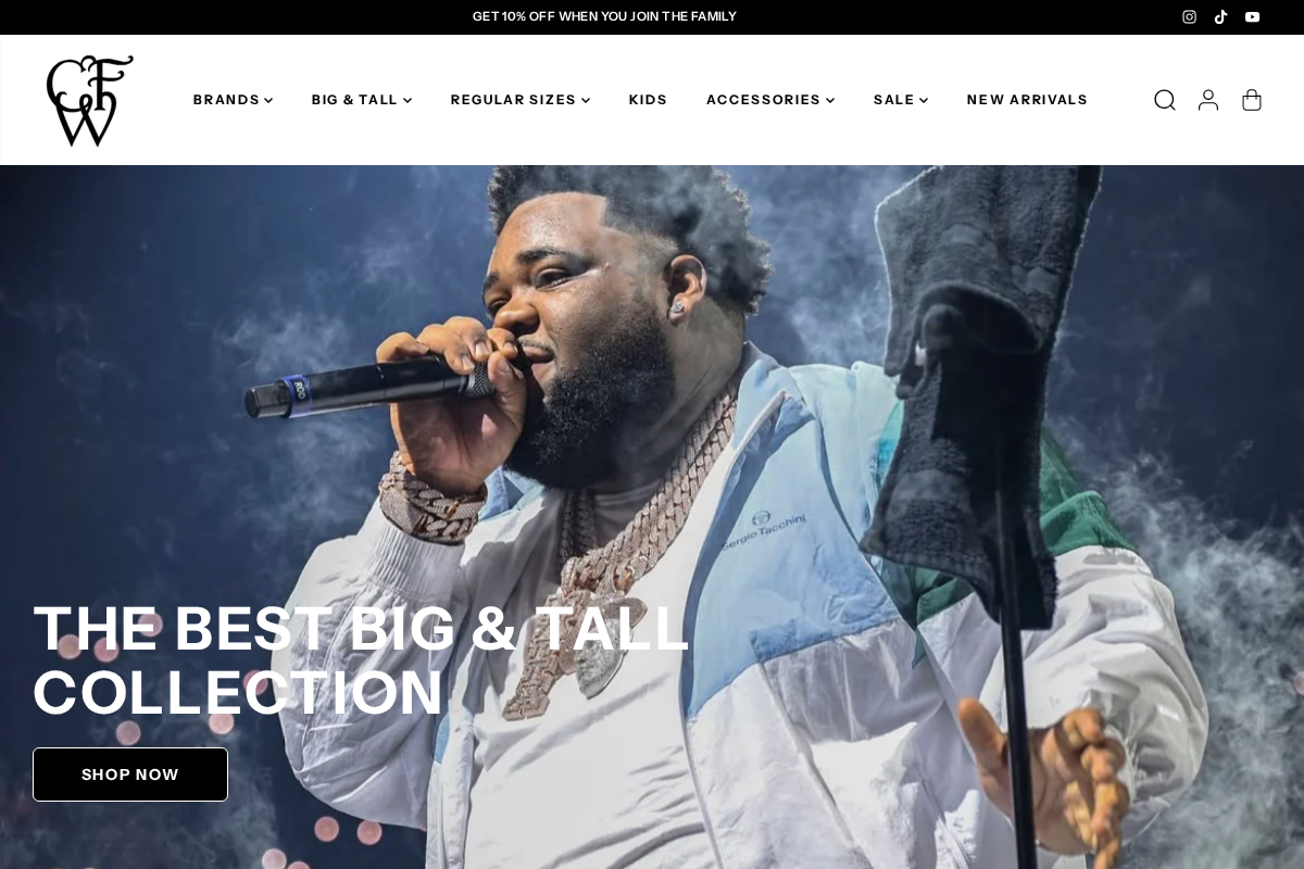 Citywide Fashions homepage screenshot