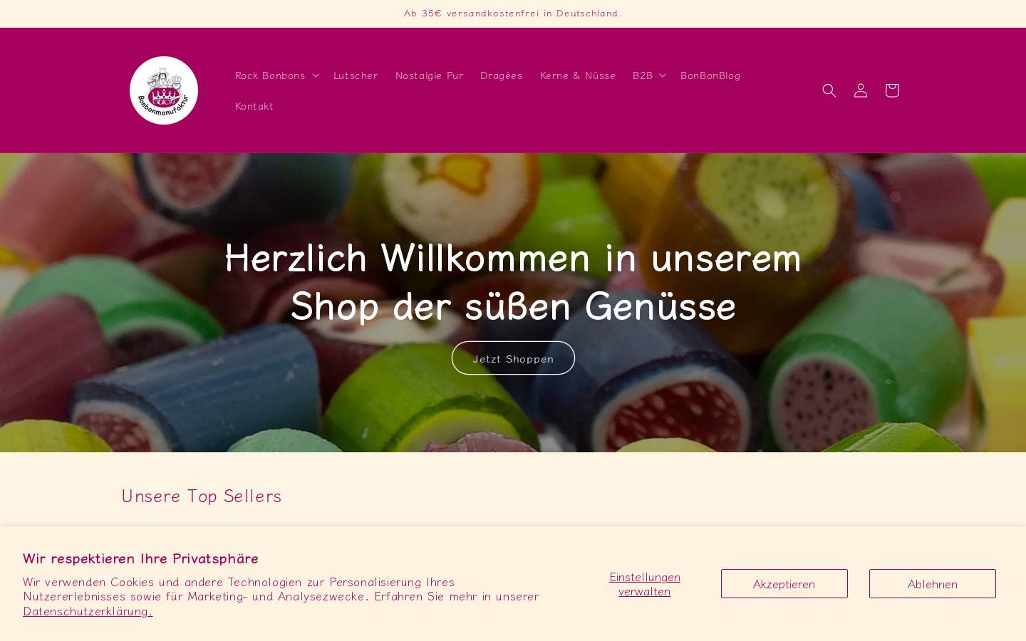 ciuciu-shop.de homepage screenshot