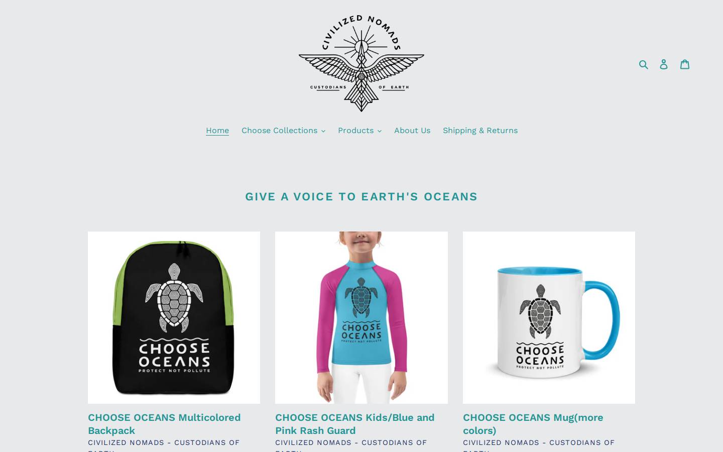 civilizednomads.com homepage screenshot