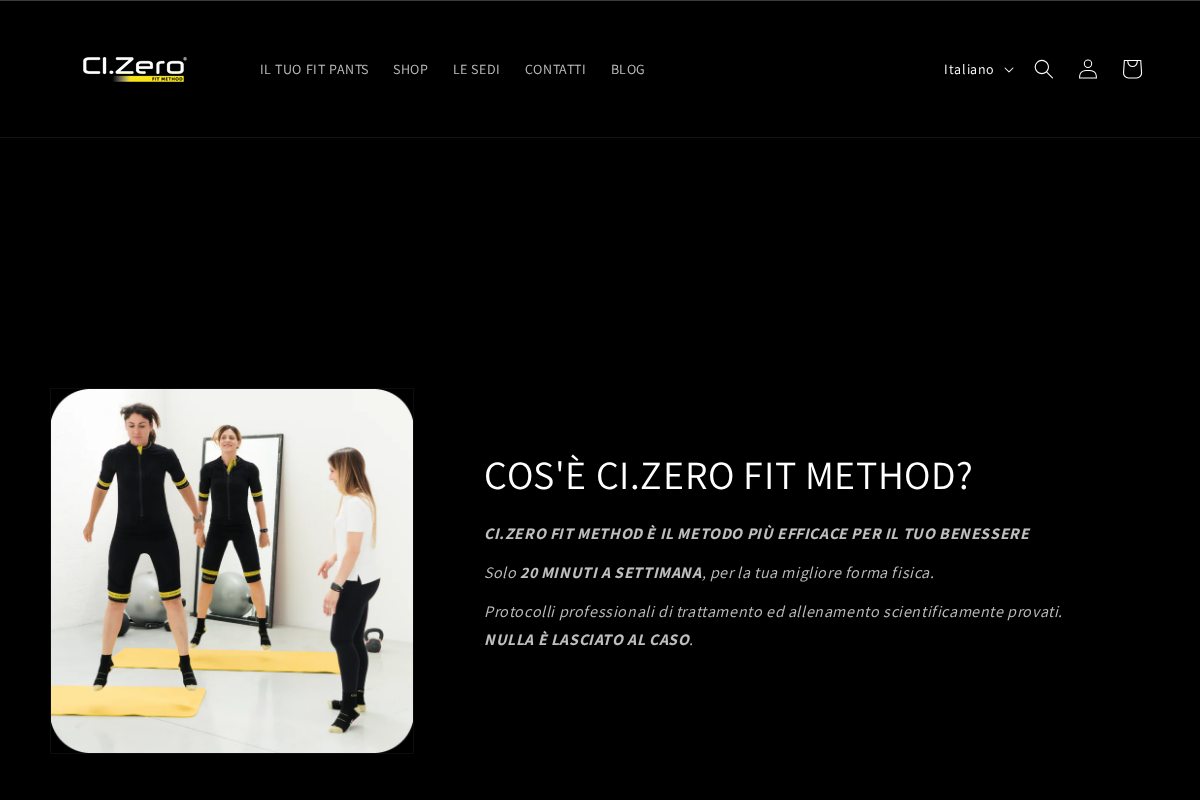 CI.Zero Fit Method homepage screenshot