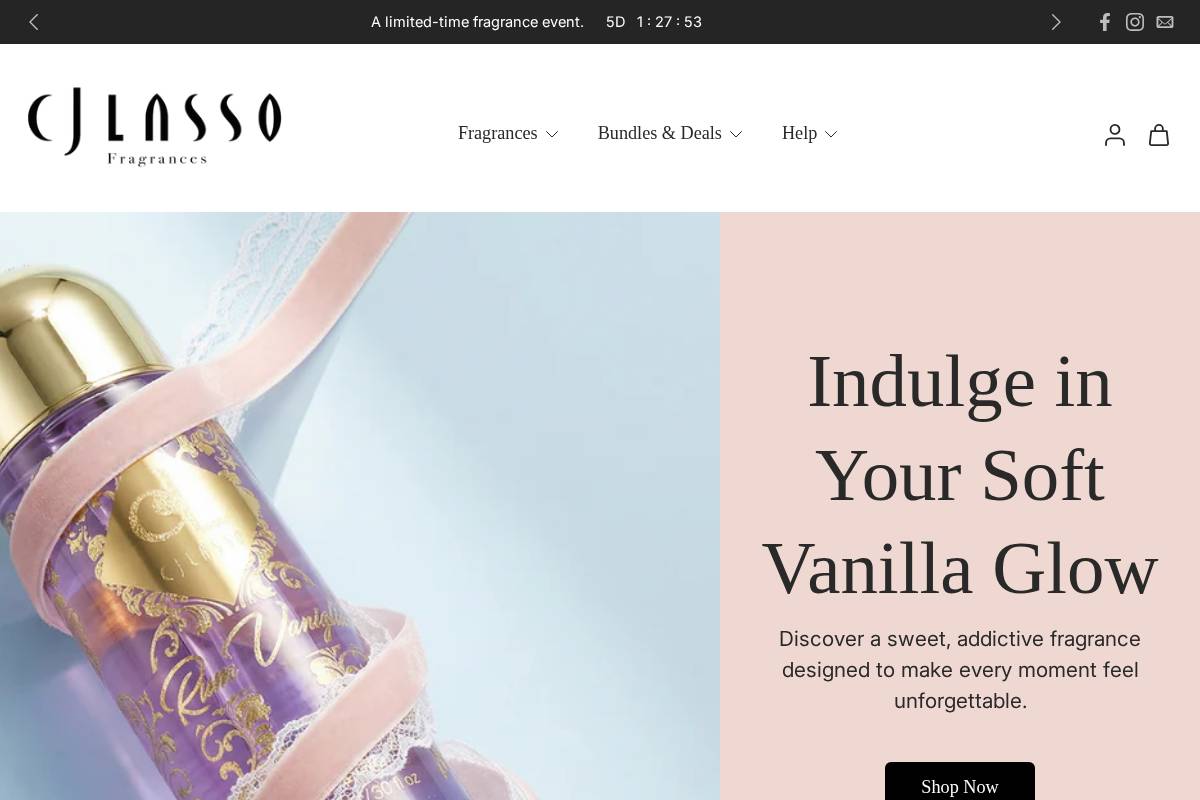 cjlasso.com homepage screenshot