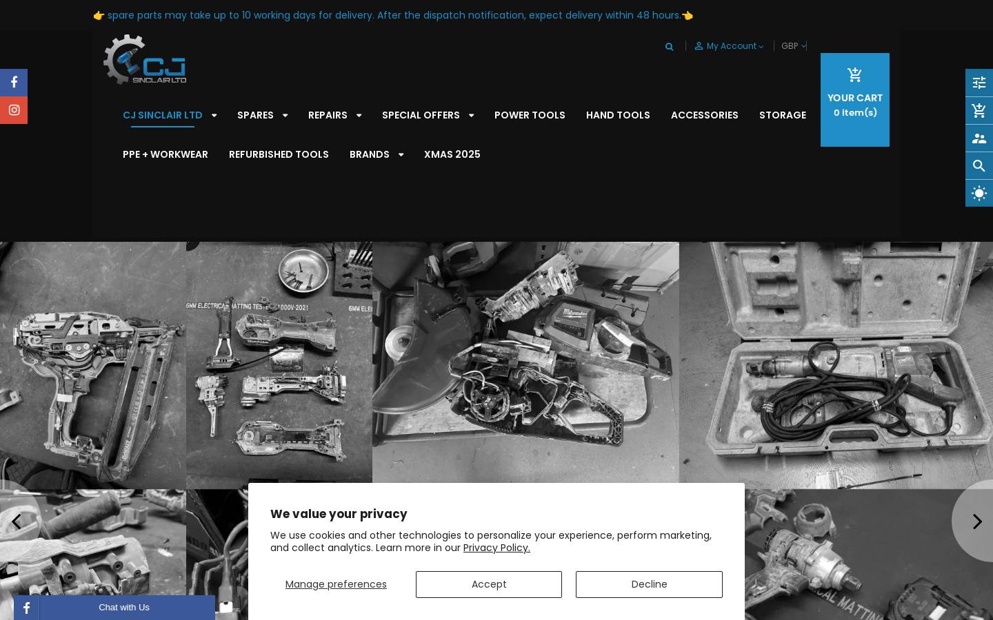 J G SINCLAIR homepage screenshot