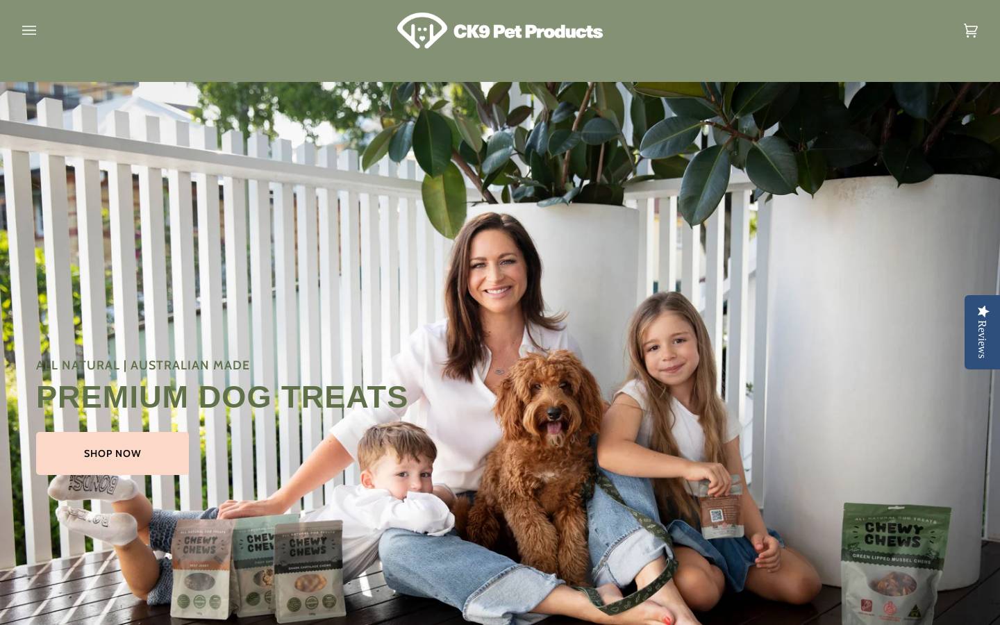 ck9petproducts.com homepage screenshot
