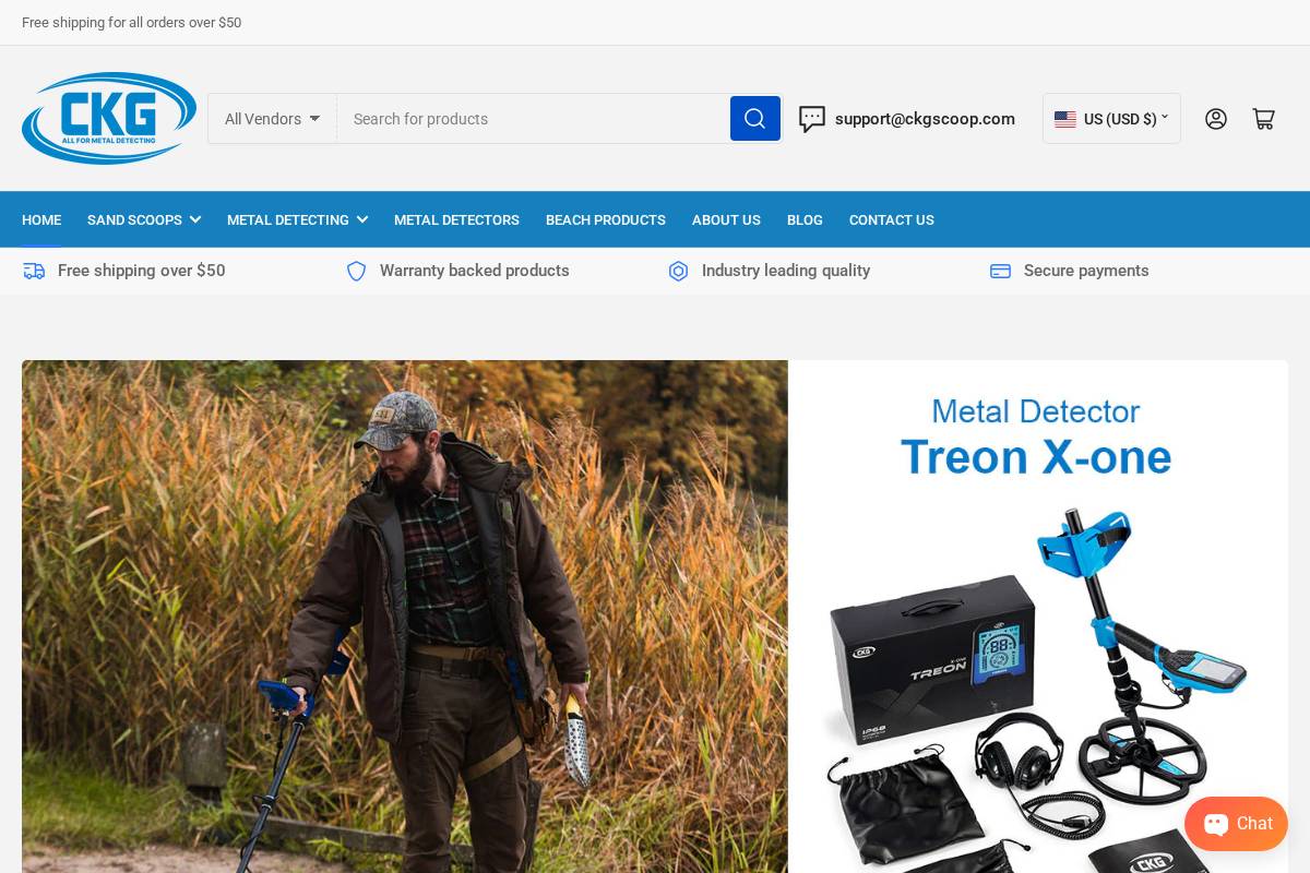 Ckgscoop homepage screenshot