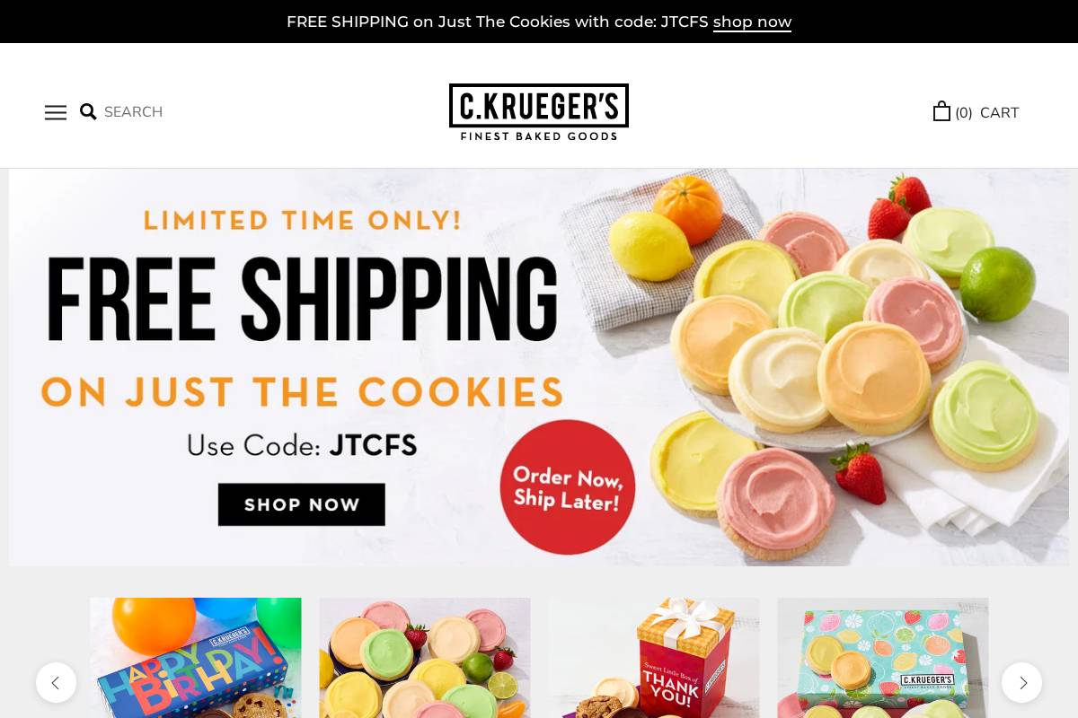 ckruegers.com homepage screenshot