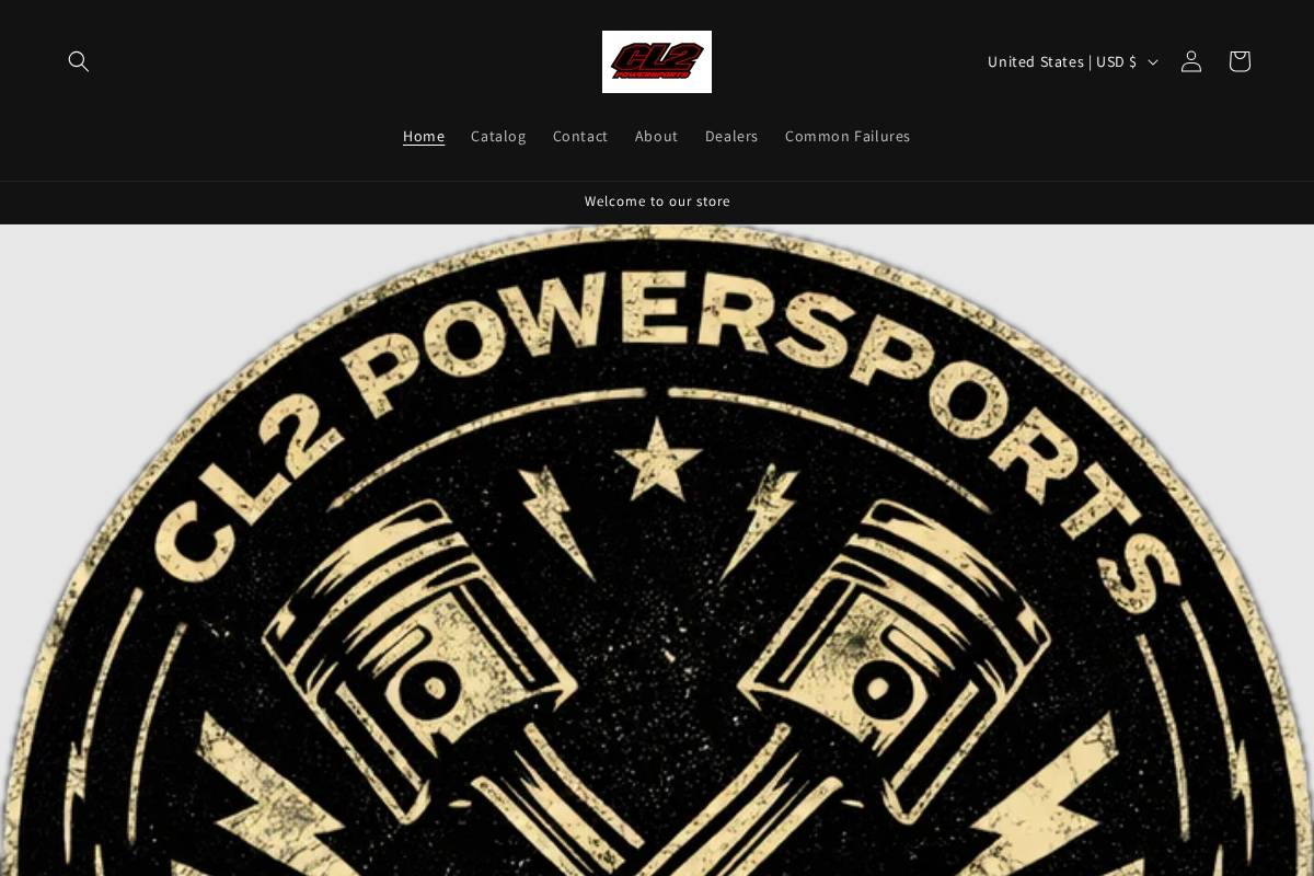 cl2powersports.com homepage screenshot