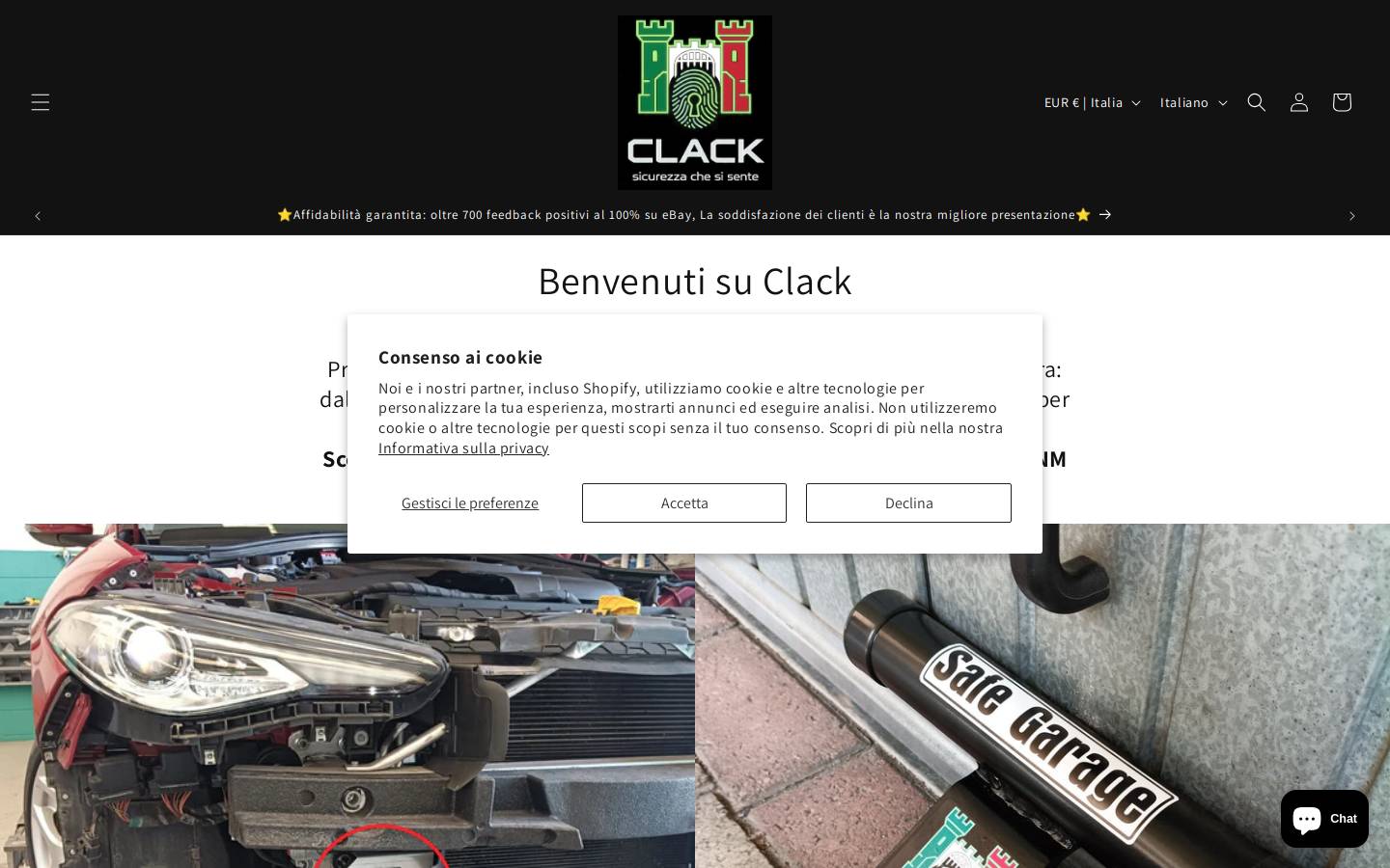 clacksecurity.com homepage screenshot