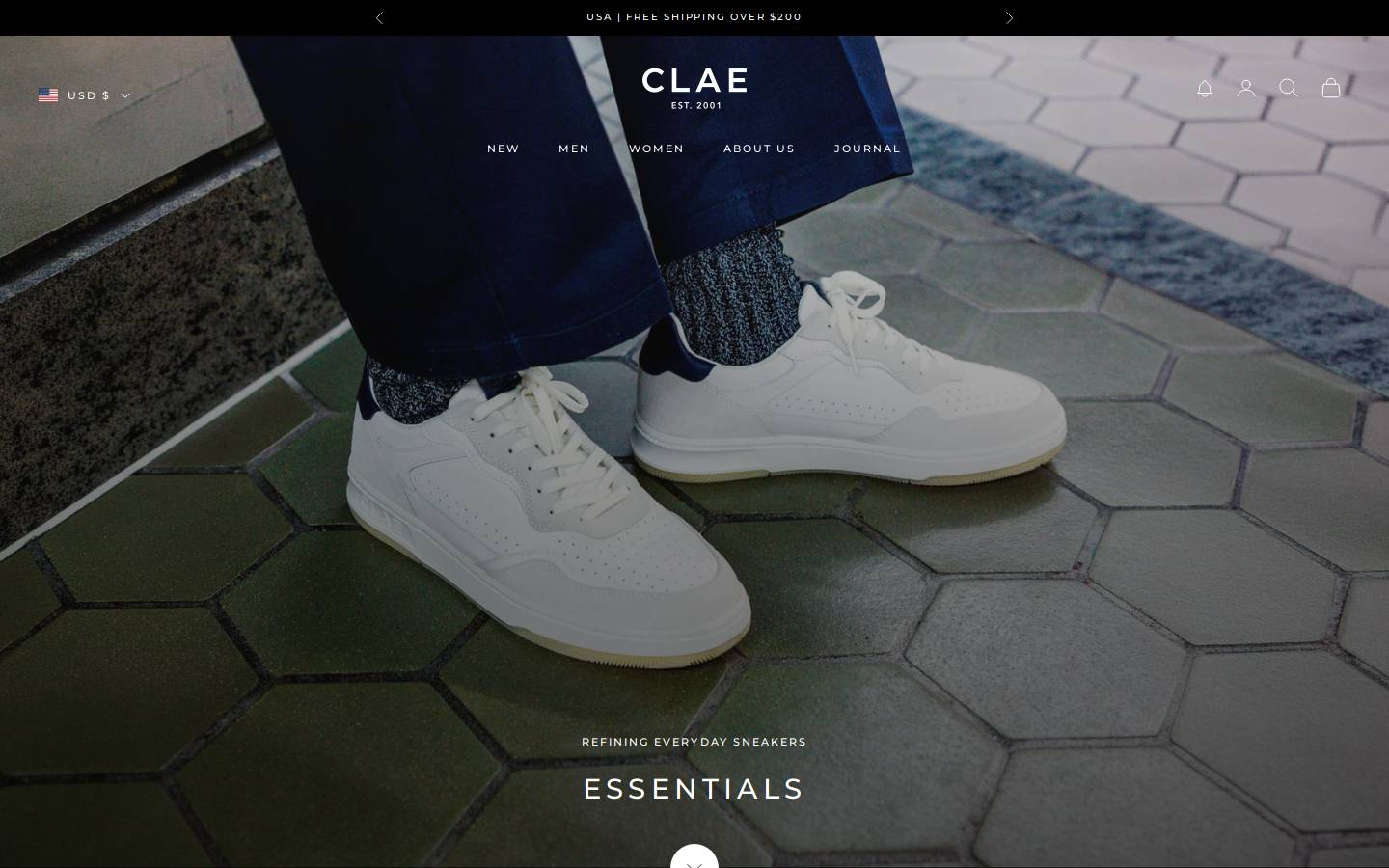 CLAE homepage screenshot