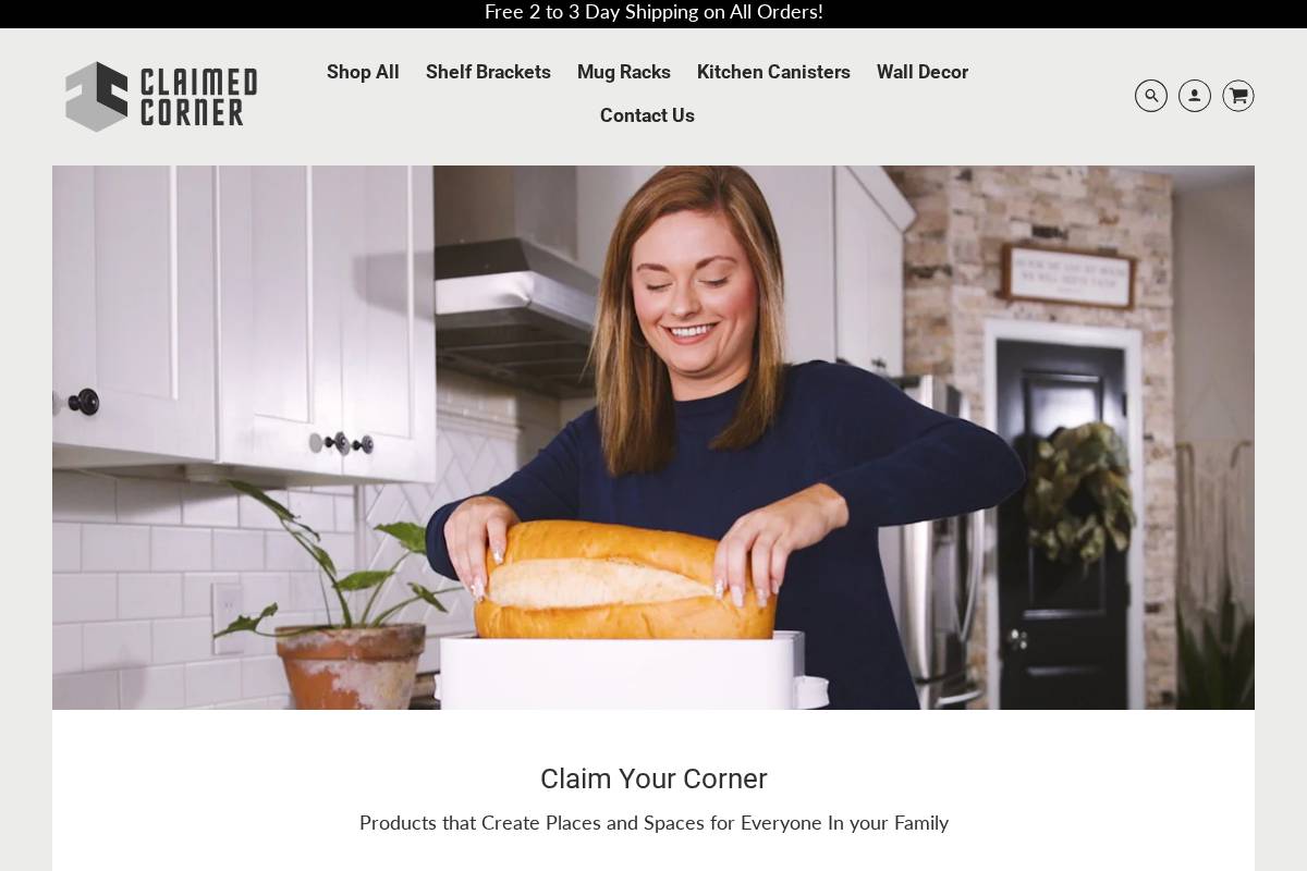 claimedcorner.com homepage screenshot