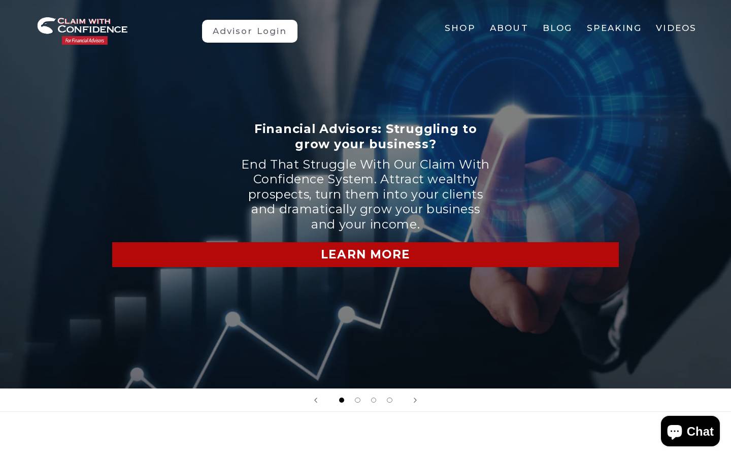 claimwithconfidence.com homepage screenshot