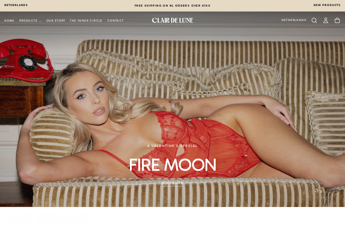 Clairdelune homepage screenshot