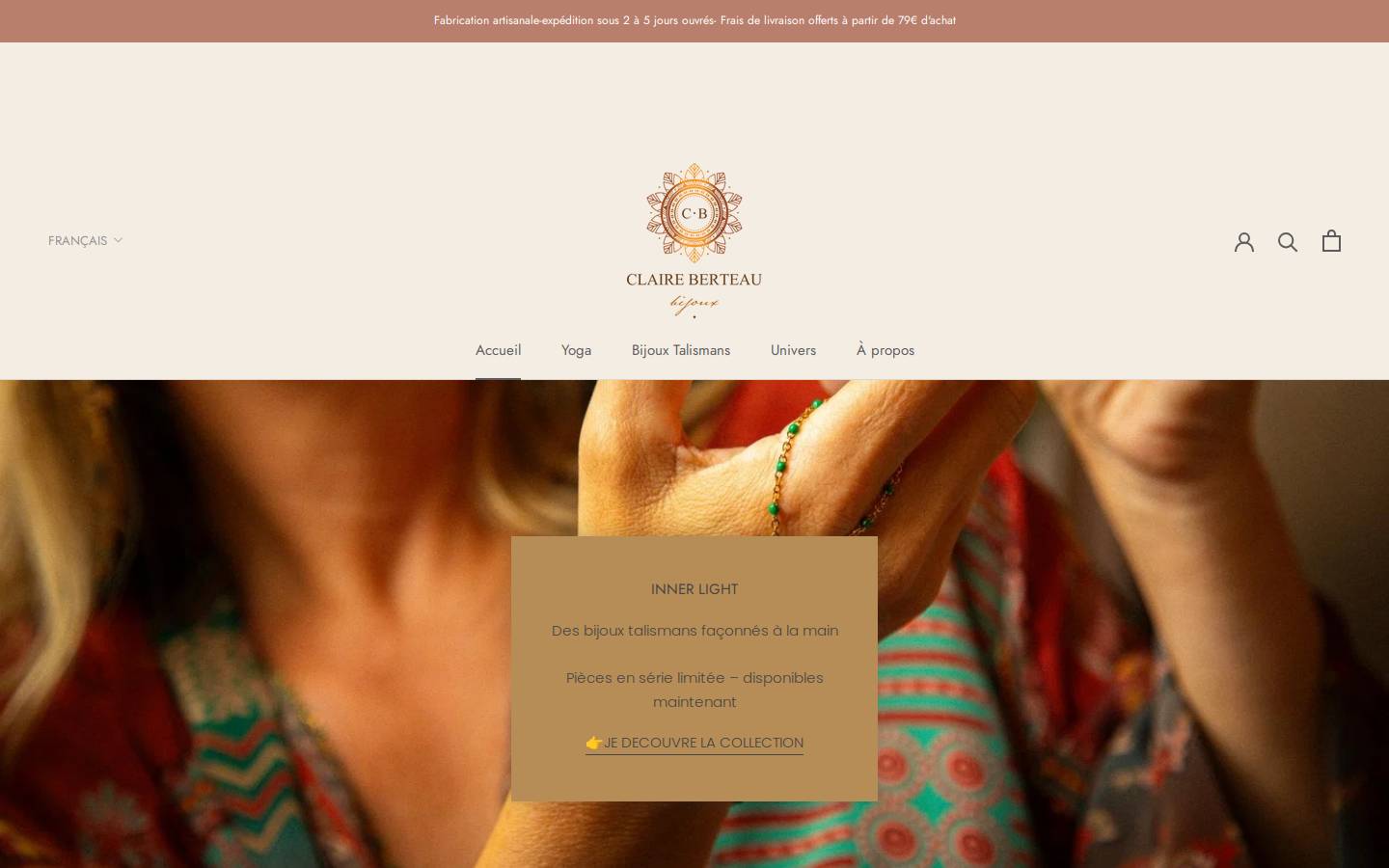 Claireberteau homepage screenshot