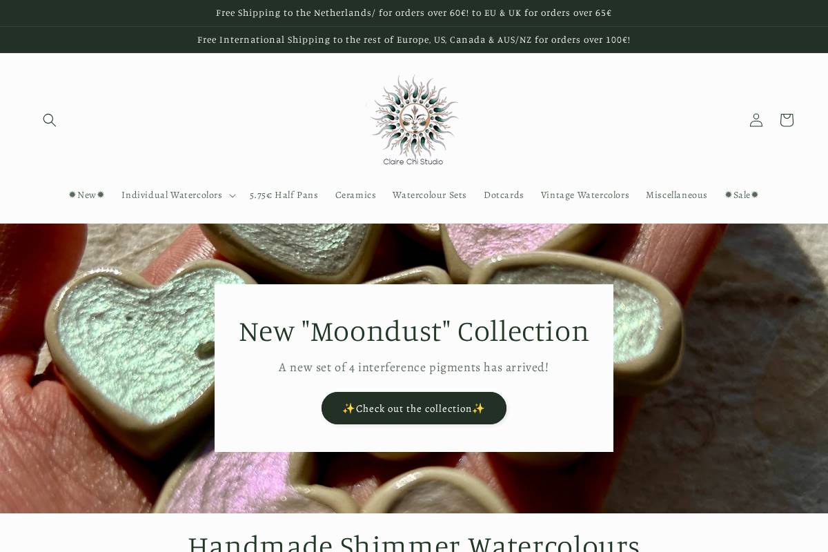 clairechistudio.com homepage screenshot