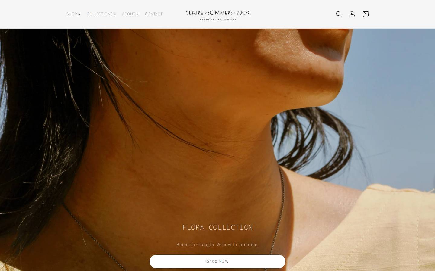 clairesommersbuck.com homepage screenshot
