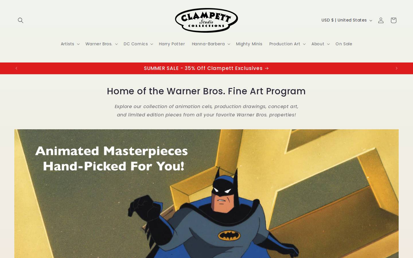 clampettstudio.com homepage screenshot