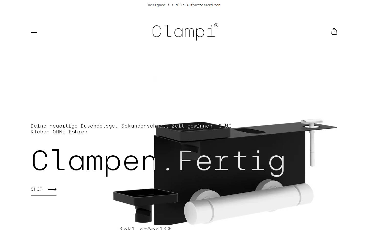 clampi.de homepage screenshot