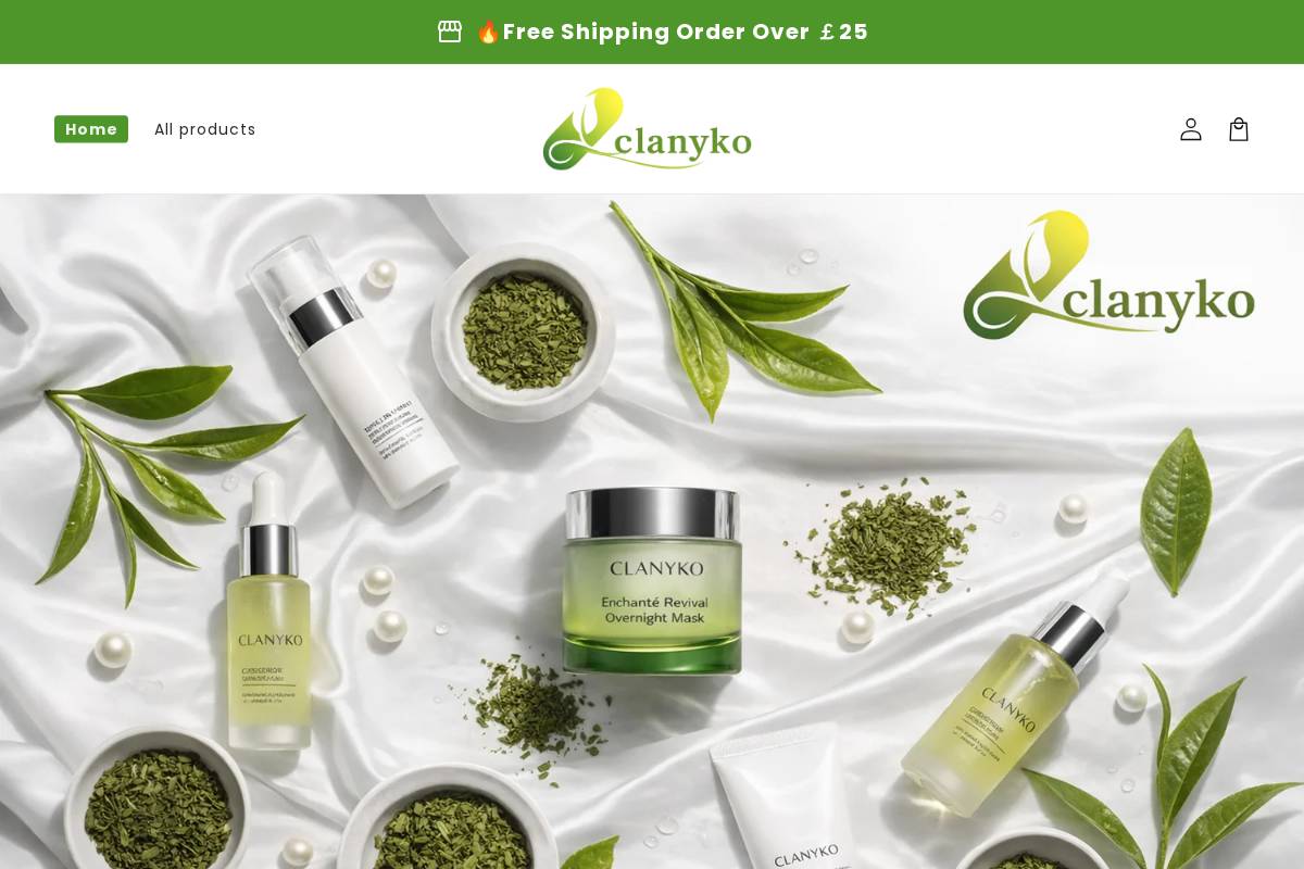 Clanyko homepage screenshot