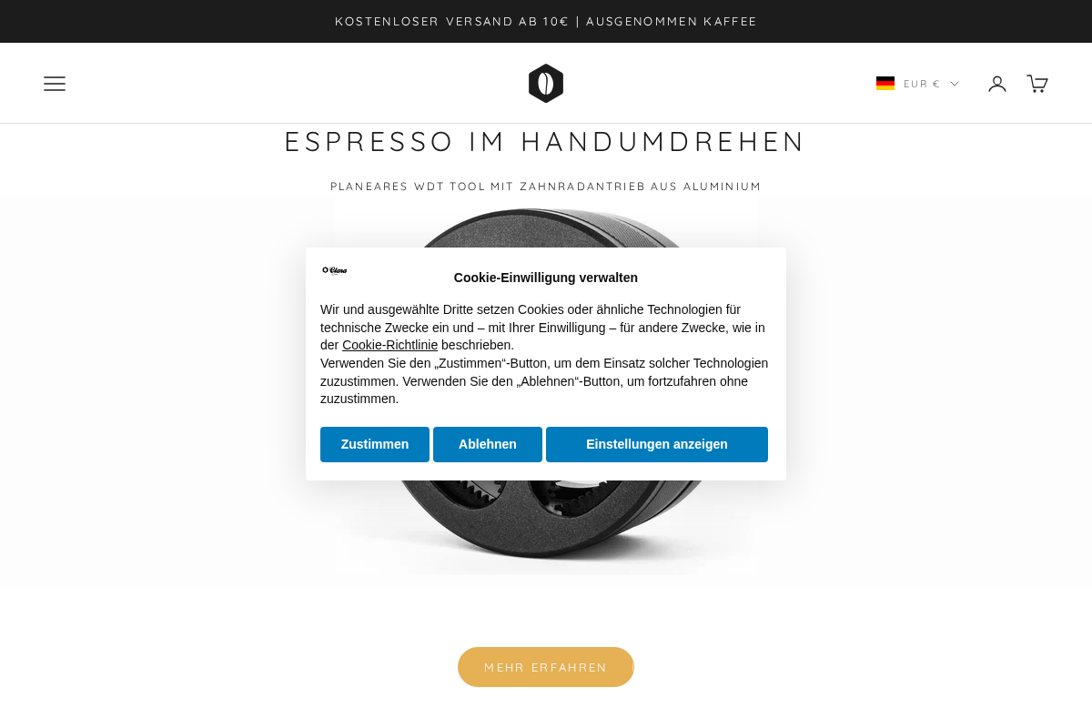 Clara Coffee homepage screenshot