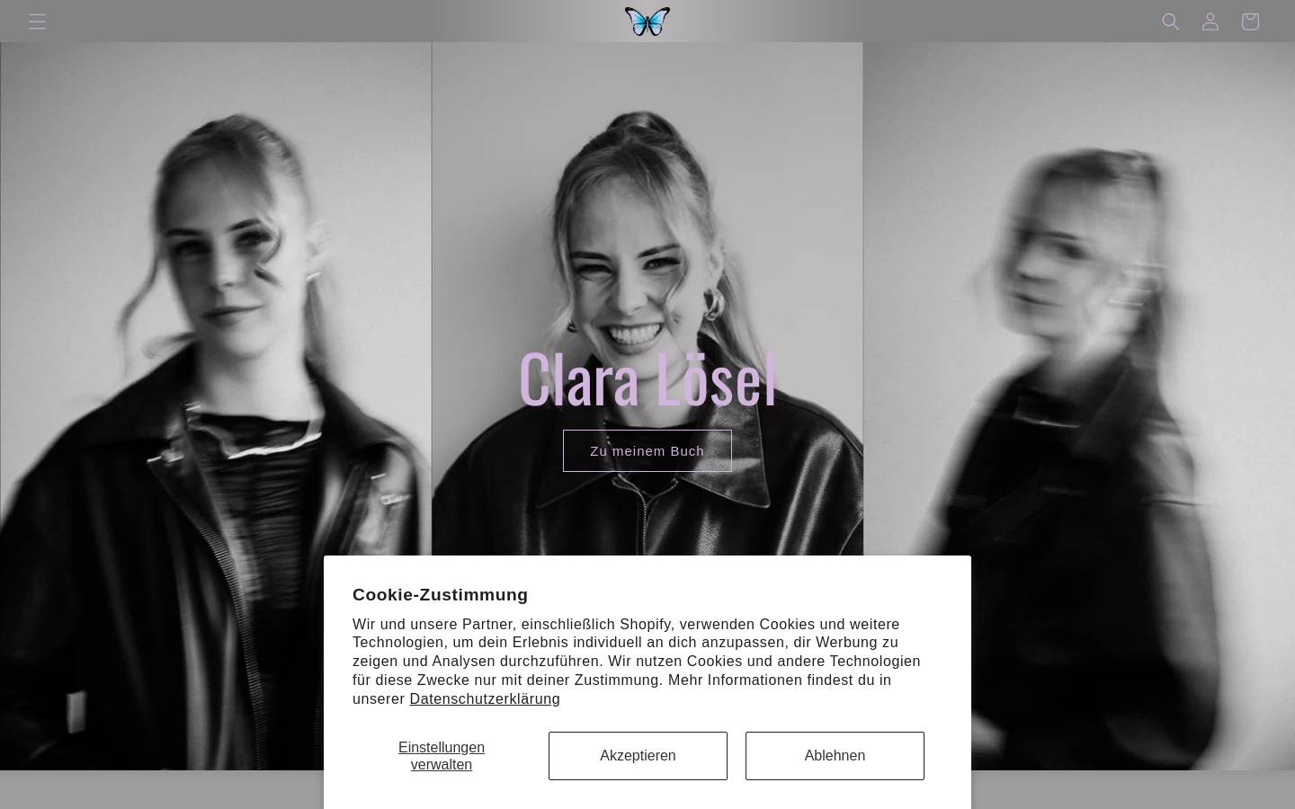claraloesel.de homepage screenshot