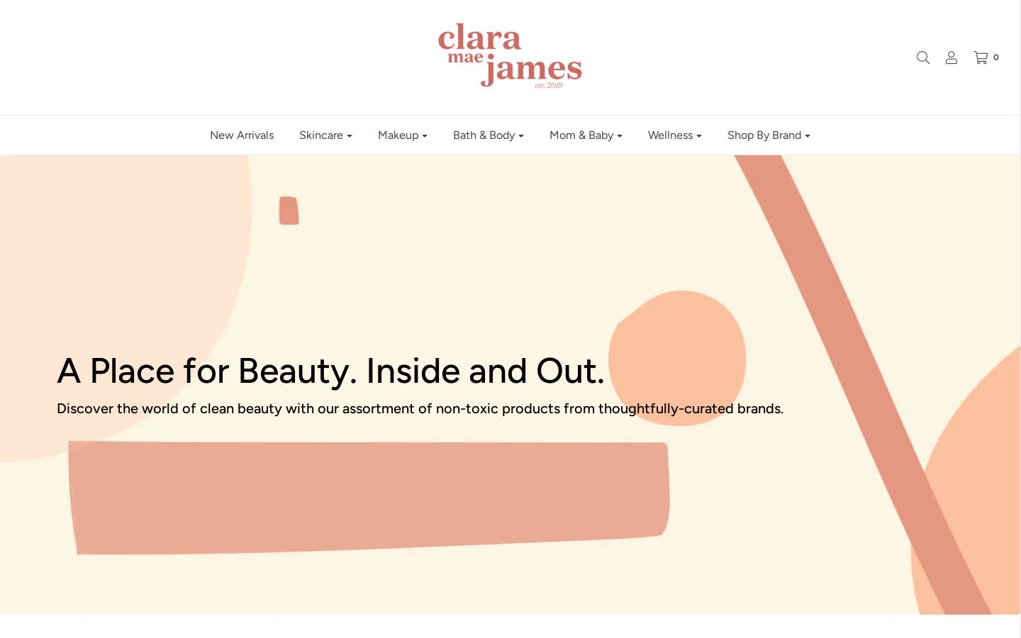 claramaejames.com homepage screenshot