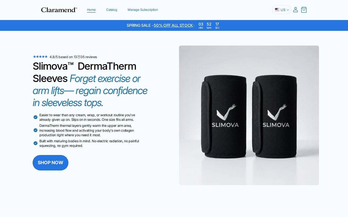claramend.com homepage screenshot
