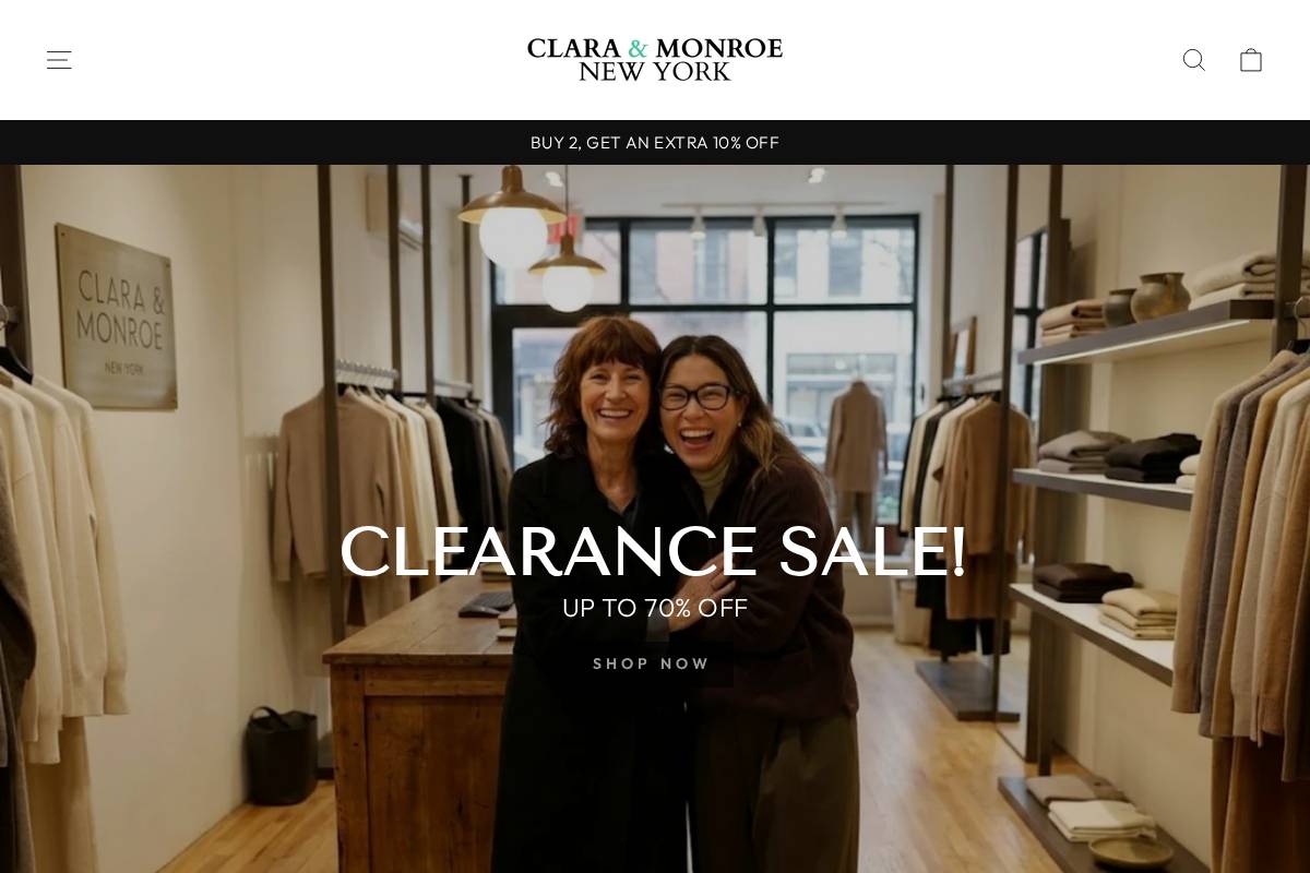 claramonroe.com homepage screenshot