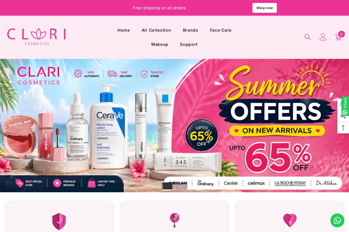 clari.com homepage screenshot