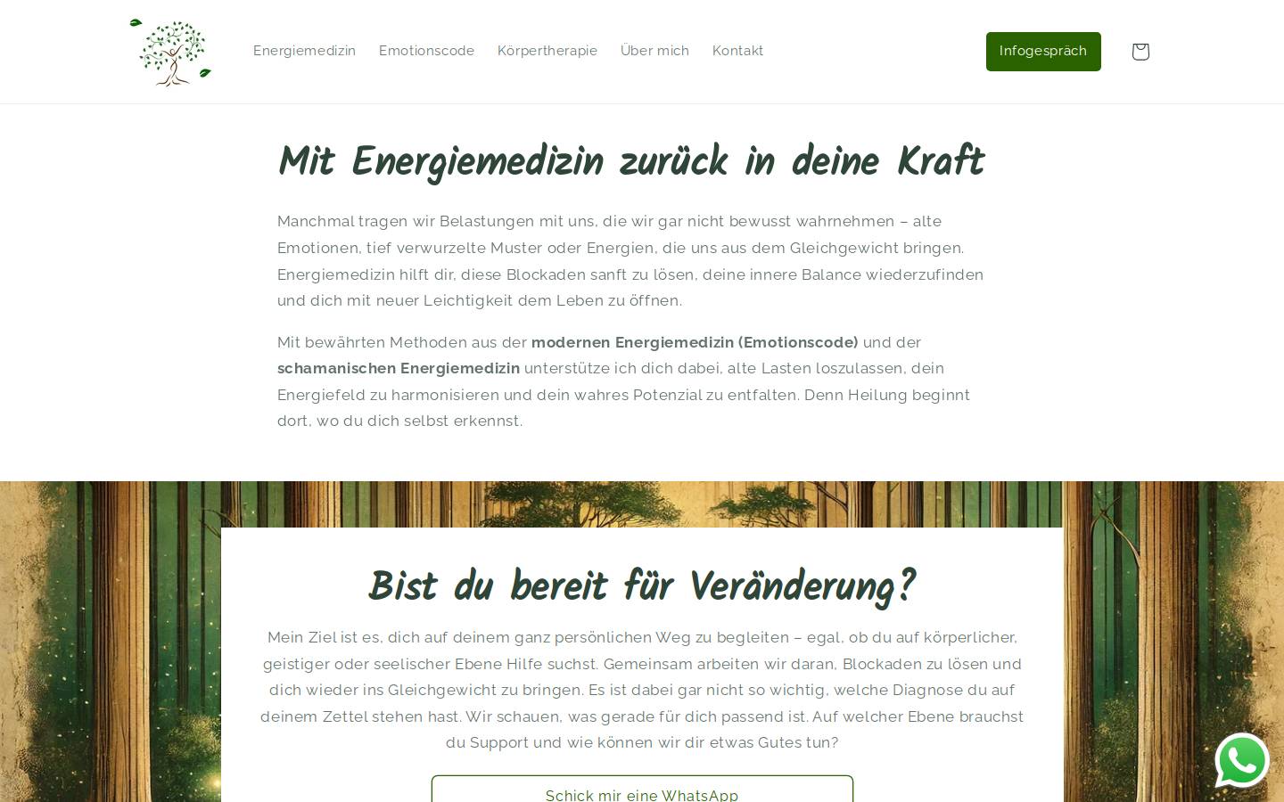 clarissa-hochstein.de homepage screenshot