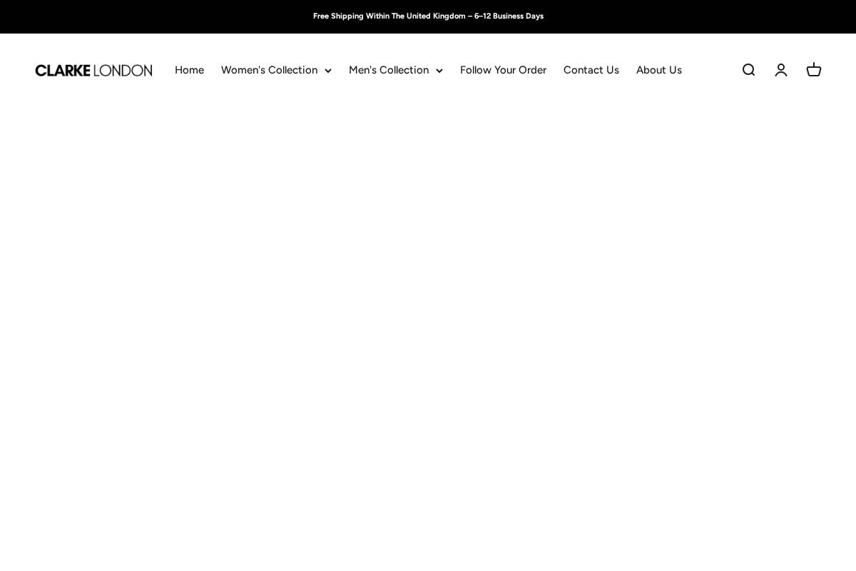 Clarke London homepage screenshot