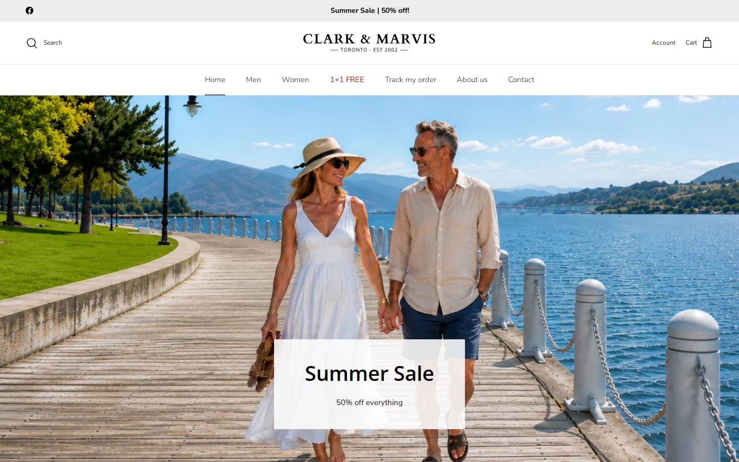 Clarksontoronto homepage screenshot