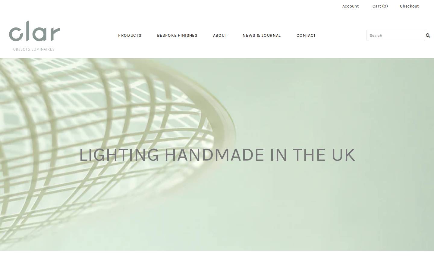 clarlighting.com homepage screenshot
