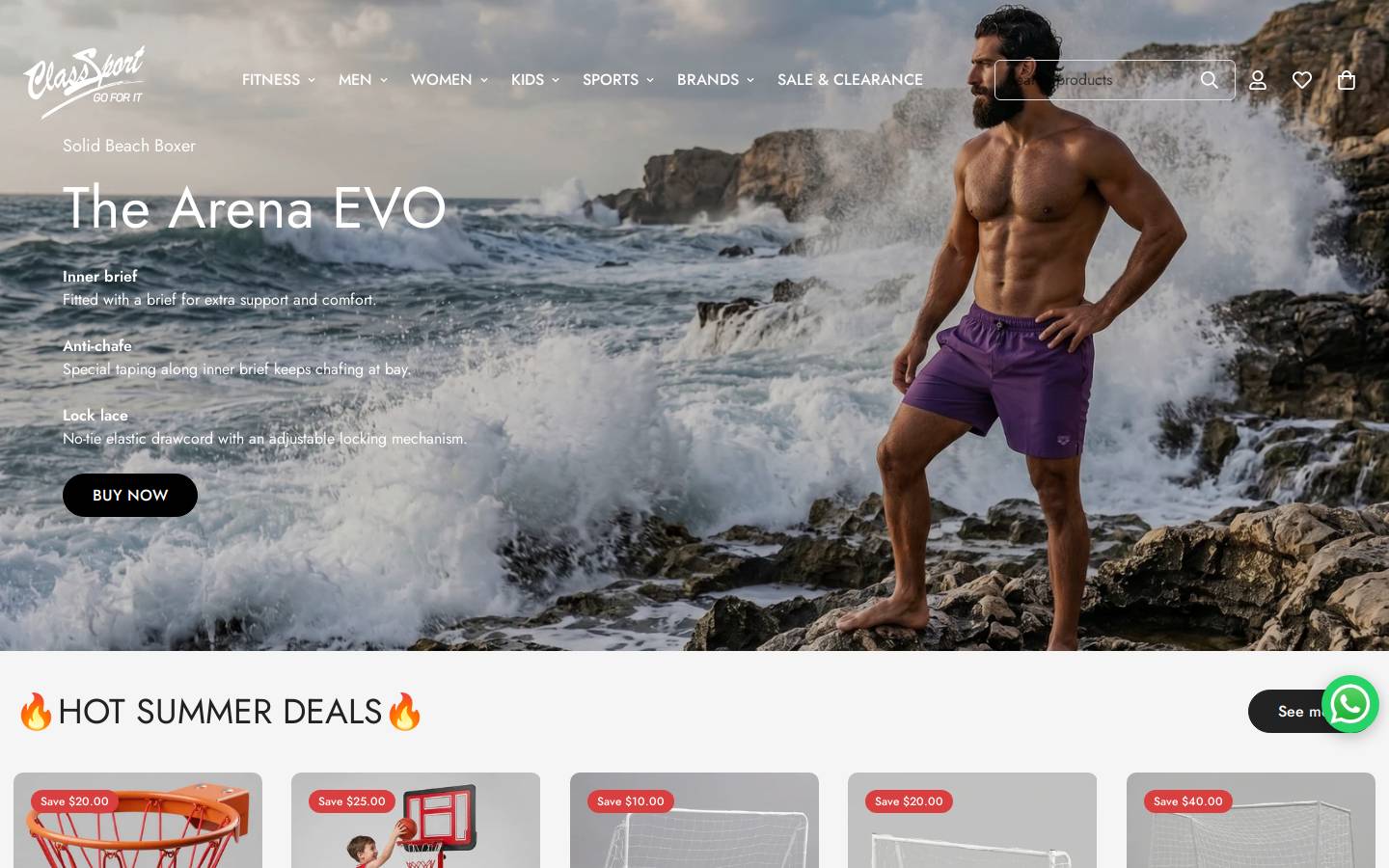 class-sport.com homepage screenshot