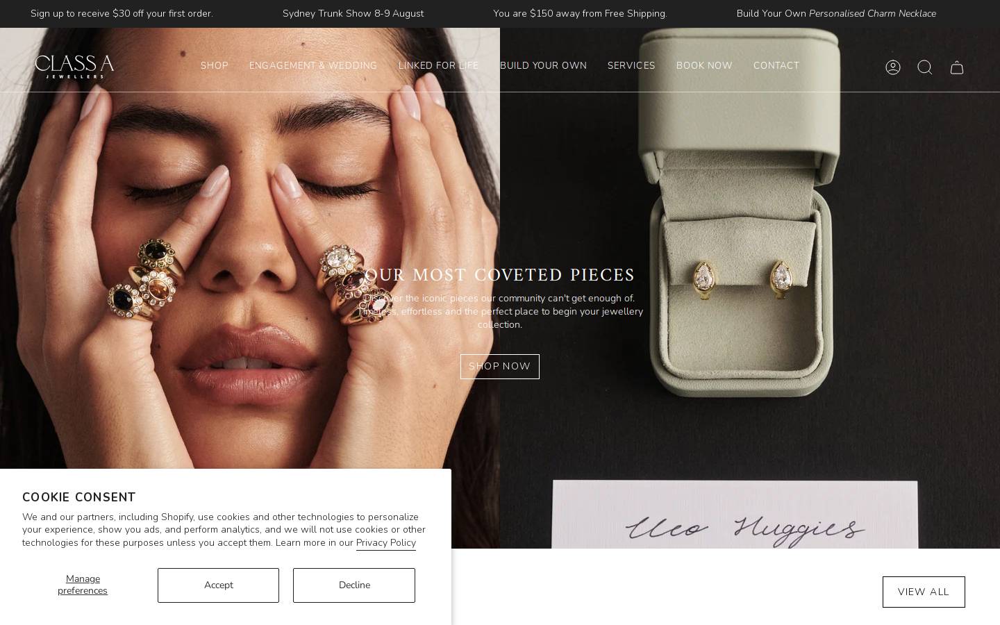 classa.com.au homepage screenshot