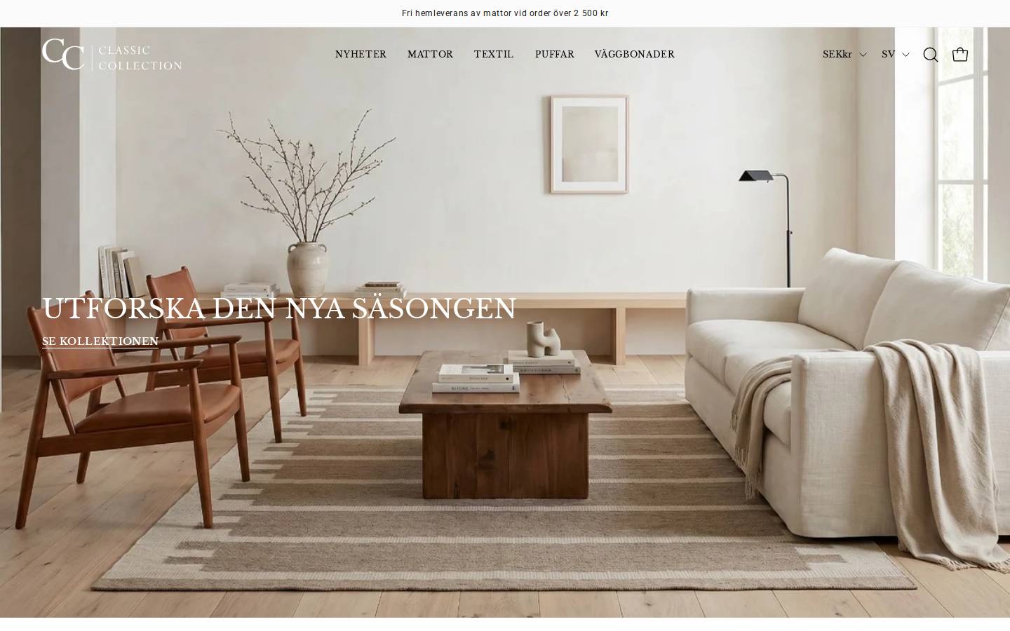 Classiccollection homepage screenshot