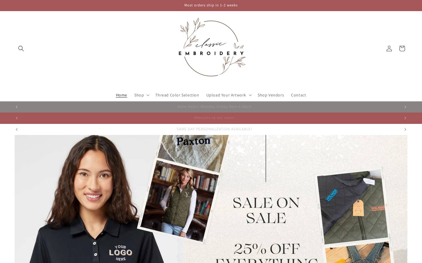 classicembroidery.online homepage screenshot