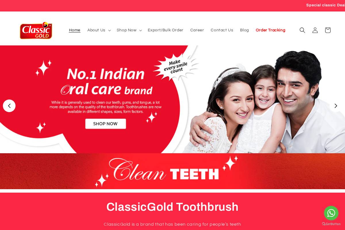 classicgold.in homepage screenshot