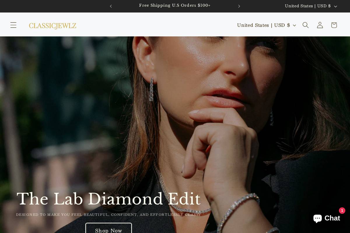 classicjewlz.com homepage screenshot