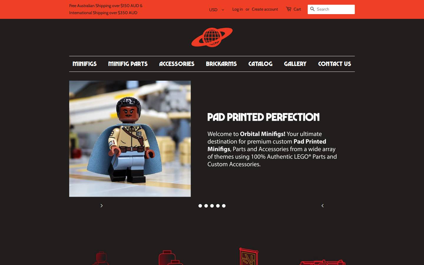 classicminifigs.com homepage screenshot