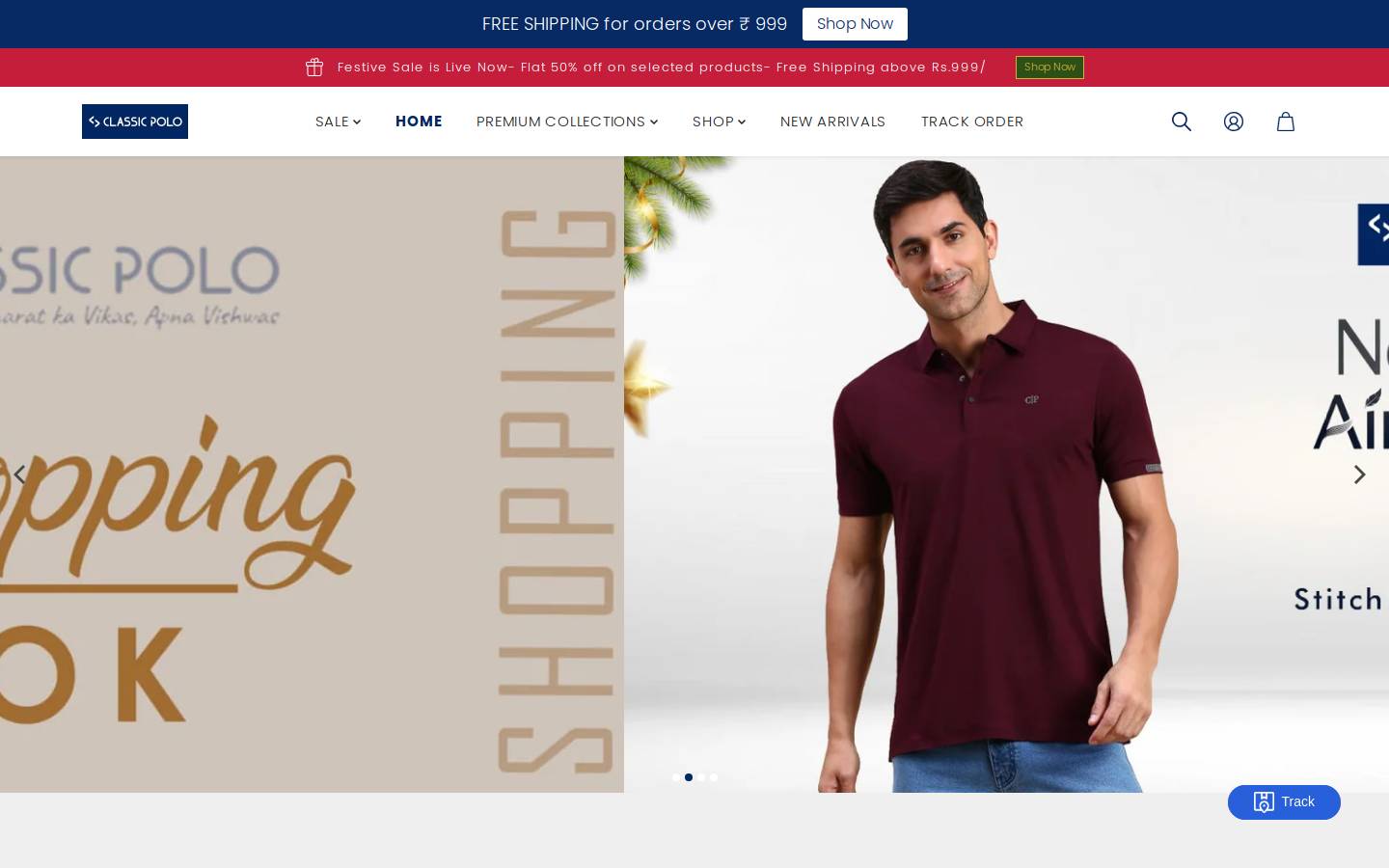 classicpolos.com homepage screenshot