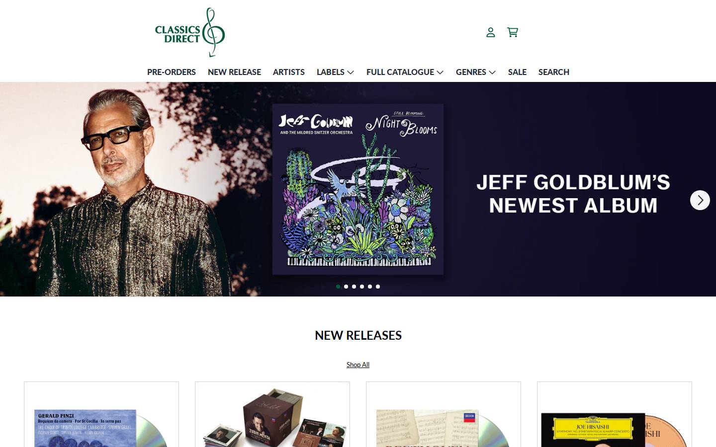 classicsdirect.com.au homepage screenshot